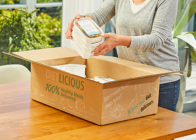 Unpacking a Dietlicious box