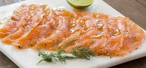 A photo of Vodka cured gravlax